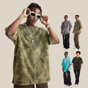 BES1737 Nouveau 2024 Logo personnalisé 365GSM Grande taille Streetwear Lavage minéral Vintage Unisexe T-shirt surdimensionné pour homme - Product Image 1