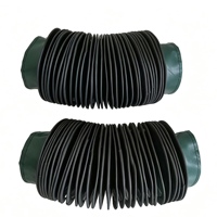 Cache-boudin de vis de guidage CNC sur mesure, protection télescopique résistante à l'huile pour machine-outil