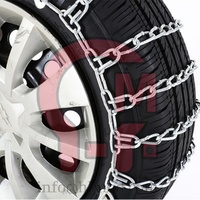 HLM, venta al por mayor, cadenas de nieve reforzadas de alta resistencia para automóviles, SUV, furgonetas, camionetas, cadenas de nieve, acabado de zinc para protección de neumáticos
