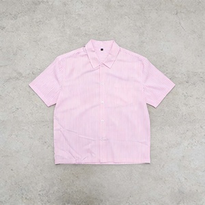 เสื้อเชิ้ตลายทางลำลองสำหรับผู้ชาย ดีไซน์ใหม่ ผ้าฝ้าย 100% พร้อมผ้าฝ้ายระบายอากาศเป็นมิตรกับสิ่งแวดล้อม ปกเสื้อแบบพับได้ - Product Image 3