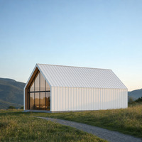 Maison mobile sur mesure, villa modulaire de luxe préfabriquée, structure en acier, maisons miniatures sur mesure avec terrasse