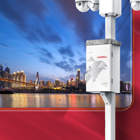 HARWELL Usine Personnalisé IP55 Pole Mount CCTV Box Extérieur Acier Métal Électrique Telecom Cabinet Control Box IP55 Protection