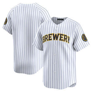 Pantaloncini da Baseball Milwaukee 2025 per Uomo, Personalizzabili, Taglie Forti, Bianchi con Loghi Ricamati, 100% Poliestere Traspirante ad Asciugatura Rapida - Product Image 3