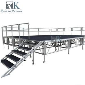 Scène de spectacle à hauteur réglable pour festivals de musique, installation rapide - Product Image 1
