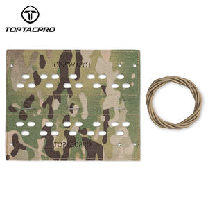 ปลอกหุ้มเก็บเสียงแบบยุทธวิธี TOPTACPRO สำหรับใช้งานกลางแจ้ง ขนาด 18 ซม. ลายพรางไนลอน - Product Image 2