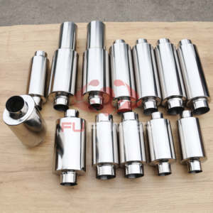 Maßgefertigte Größe <span class=keywords><strong>2</strong></span>\" <span class=keywords><strong>2</strong></span>,5\" 3\" 3,5\" 4\" Titan-Auspuffrohr Renn-Schalldämpfer-Endstück Auto-Auspuffrohr - Product Image 2