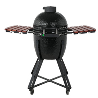 SEB Kamado 18 pouces noir rouge vert grand barbecue grilles Kamados charbon de bois cadeau plus grand restaurant extérieur en céramique dessiné à la main Mono