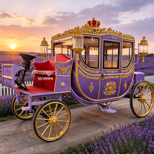 Calèche royale électrique sur mesure pour 4 à 6 passagers, idéale pour les visites de parcs, mariages, grandes occasions et expositions en extérieur - Product Image 1