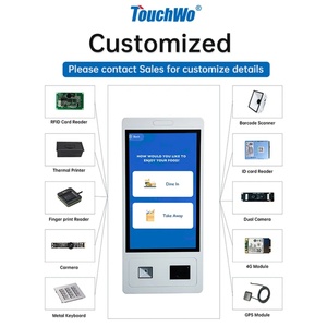Kiosco con Pantalla Táctil PCAP de 21.5 y 23.8 Pulgadas, Android 11 RK3568, Máquina de Pedidos y Pagos Automáticos con Soporte para POS - Product Image 4