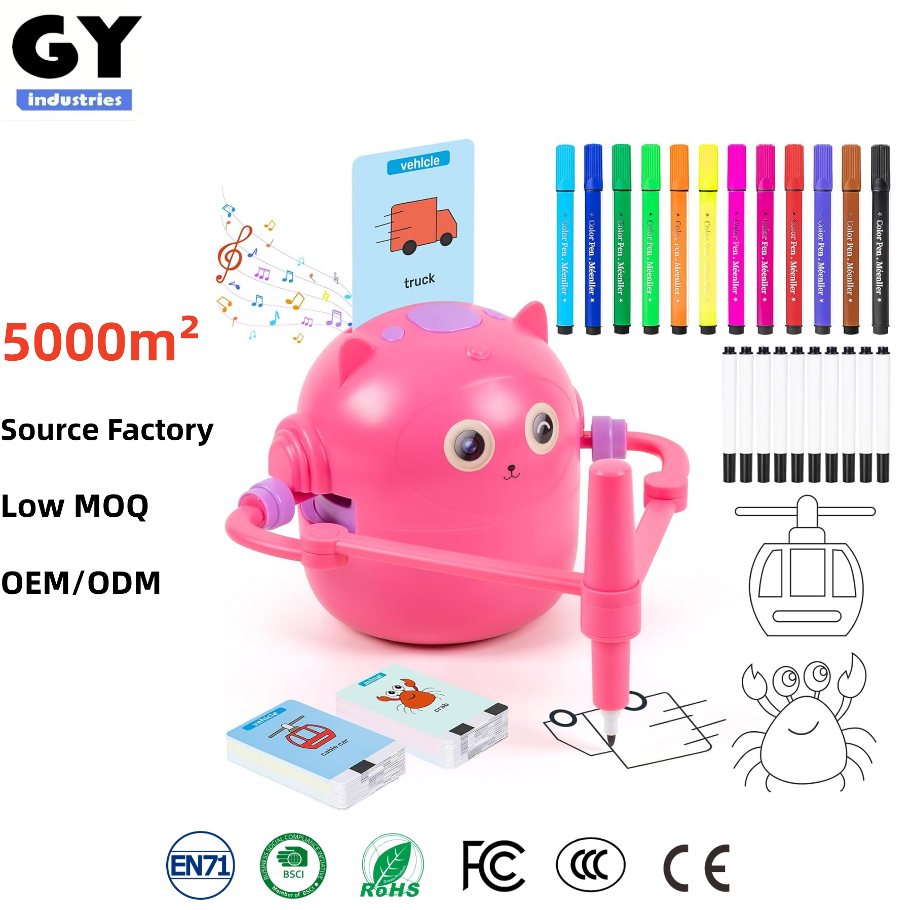 Robot De Dibujo Para Niños Con Guía De Voz Y 100 Tarjetas – Juguete Educativo De Pintura Con Batería 1800mAh, Desde 3 Años