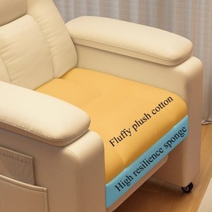 Fauteuil à bascule pliable moderne <span class=keywords><strong>scandinave</strong></span> en tissu, minimaliste, pour salon et loisirs - Product Image 3