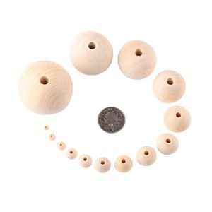 6-50mm multi-taille entretoise perles en bois naturel bracelet à breloques accessoires de bijoux - Product Image 6