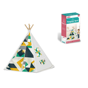 Modèle de maison de jeu triangulaire, jouets 3D DIY, dernière tendance géométrique 2026, tente <span class=keywords><strong>tipi</strong></span> pyramide avec lumière - Product Image 2
