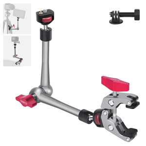 CAME-TV chuyên nghiệp ma thuật cánh tay kẹp kit, <span class=keywords><strong>360</strong></span> ° xoay với 1/4 "vít đi Pro Adapter, cho máy ảnh ánh sáng điện thoại, Video <span class=keywords><strong>Rig</strong></span> - Product Image 1