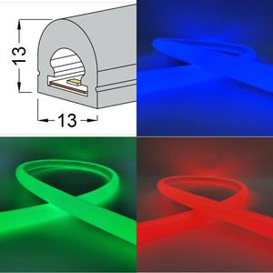 Tube lumineux LED en silicone pur, tube LED néon flexible à vue latérale, tube LED néon à vue supérieure, disponible en différentes tailles - Product Image 3