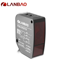 Sensor Láser de Medición de Distancia de Plástico LANBAO IP67 con Pantalla OLED CE