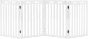 JQ รั้วกั้นสุนัข6แผงพับได้อเนกประสงค์ทำจากไม้ไผ่ - Product Image 2