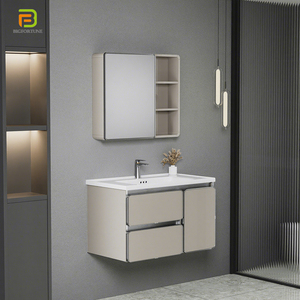 Mobile Bagno a <span class=keywords><strong>Parete</strong></span> in Alluminio a Nido d'Ape Impermeabile con Cassetti e Specchio - Vendita all'Ingrosso - Product Image 3