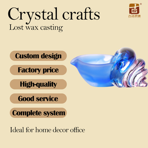 स्पष्ट क्रिस्टल आकार सीशेल मूर्तिकला महासागर घर सजावट फेंग शुई धन प्रवाह सकारात्मक ऊर्जा केंद्रबिंदु उपहार कला - Product Image 4