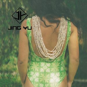 Traje de Baño 2025 de Lujo con Estampado Aloha, Traje de Baño de una Pieza Personalizado de Nailon Reciclado y Spandex - Product Image 1