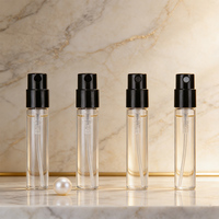 Flacon vaporisateur vide personnalisé 2ml 3ml, petit flacon d'échantillon de parfum, mini flacon de parfum en verre avec pulvérisateur, impression possible
