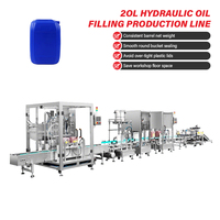 Ligne de production complète de remplissage d'huile lubrifiante multi-spécifications 20L pour usine d'équipement intelligent, ligne complète de remplissage d'huile hydraulique personnalisée