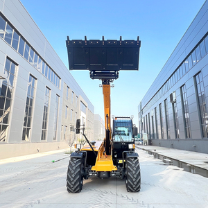 Chariot télescopique 3000 kg, hauteur de levage 7 m, avec fourches, benne, nacelle et treuil pour usage agricole et équine - Product Image 1