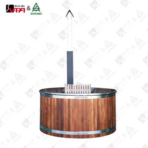 Vapasauna Fabricante Diseñado Bañera de hidromasaje de acero inoxidable para 5 personas <span class=keywords><strong>Oasis</strong></span> Jardín de madera de cedro rojo Bañera de hidromasaje - Product Image 2