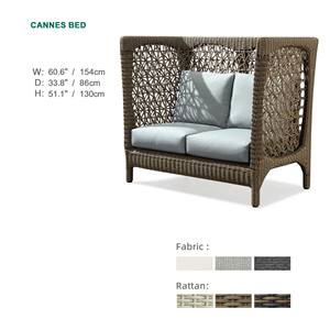 Chaises longues de jardin en rotin PE Express Garden, design moderne, portables, réglables, pour <span class=keywords><strong>villa</strong></span> et parc, résistantes aux UV - Product Image 2