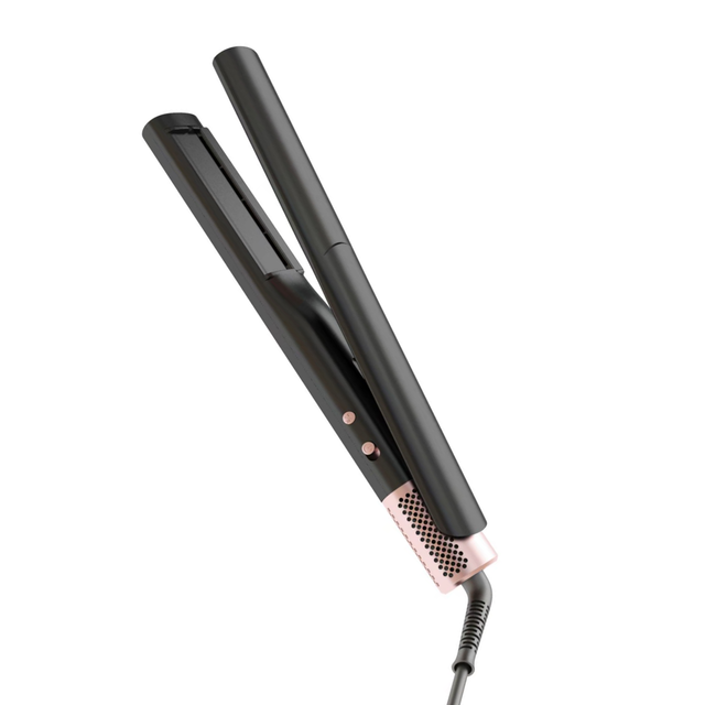 2025 New Professional Wet-to-Dry Hair Straightener Titanium Ceramic Plates LED Display Spanish 1-Year for Household Use