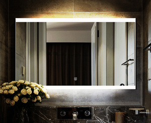 Роскошный парикмахерский салон, полностью умный сенсорный переключатель с <span class=keywords><strong>Bluetooth</strong></span>, светодиодный светильник для ванной, серебристое настенное зеркало - Product Image 2