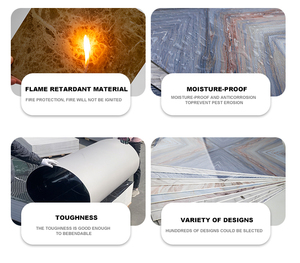 Bán Hot PVC tấm đá cẩm thạch không thấm nước tấm đá cẩm thạch PVC Panel tường tấm cho phòng tắm trang trí - Product Image 4