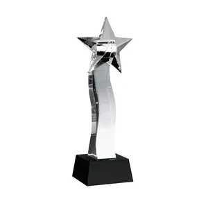 Venda quente projeto original de cristal em forma de estrela de wrestling troféu cup para presente da lembrança