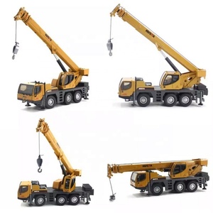 รถเครนโลหะผสมแบบหล่อขึ้นรูปของเล่นจำลอง Sanjoyo รุ่น SJY-1702 ขนาด 1/50 รถก่อสร้างแบบสองห้องโดยสาร ยางล้อแบบทาวเวอร์ - Product Image 1