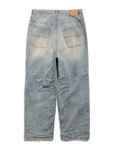 Ykmozi กางเกงยีนส์สำหรับผู้ชายปรับแต่งได้กางเกงยีนส์ทรงหลวมทรงสตรีทแบบกอธิคปักลายสไตล์วินเทจกางเกงยีนส์รัดรูปปรับแต่งได้จากโรงงาน - Product Image 2