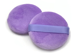 Custom Logo Triangle Cotton Makeup Puff Super Soft Washable Skin Friendly <b>Foundation</b> Powder Puff - Product Image 5