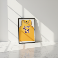 Kotak pajangan jersey olahraga berbingkai kayu untuk kaos basket, sepak bola, bisbol, sepak bola Amerika, dan hoki