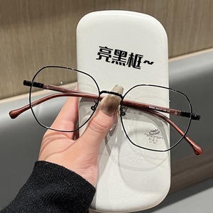 Mode lentille claire près de la vue <span class=keywords><strong>lunettes</strong></span> Ultra léger fil d'or <span class=keywords><strong>petit</strong></span> cadre myopie <span class=keywords><strong>lunettes</strong></span> pour femmes Anti lumière bleue <span class=keywords><strong>lunettes</strong></span> - Product Image 3