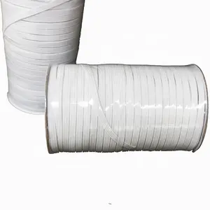 Factory Wholesale 6mm Shoelace Elastics in packing 200yars per roll