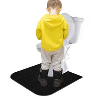 Tapis de sol de toilette jetable antidérapant super absorbant de couleur bleu noir pour l'urine