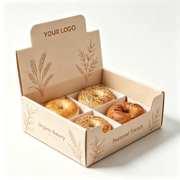 Boîte en carton ondulé alimentaire recyclable E-flute, boîte d'expédition, carton à pâtisserie pour l'emballage alimentaire de boulangerie