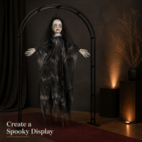 SIPKLR Décoration d'Halloween suspendue de 47 pouces, Fantôme de Mariée Effrayante pour Jardin, Maison Hantée, Fête Horreur, Ornement Suspendu