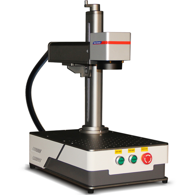 Desktop 3D Fiber Laser Marking Machines Small 30W 50W Auto Focus Galvo Laser Engraving Machine for Metal Plastic