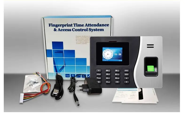 TCP/IP TM02 Smart Attendance Clock Employee Recording Device Electronic Machine Biometric Finger print Time Attendance