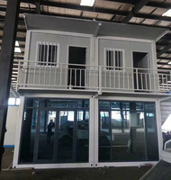 Maison préfabriquée modulaire en acier léger détachable, conteneur de 20 pieds, bureau portable, petite maison extérieure, design respirant, moderne