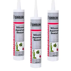 SINOLINKING Silicone para aquário, selante de silicone transparente para janelas e portas, cola de silicone para vidro acético transparente Gp, preço baixo