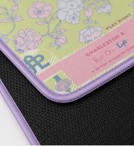 Tapis de Mahjong Américain de Luxe, Style Preppy, Vert Citron et Rose, à Motifs Floraux et Vichy, avec Guide d'Instructions et Règles Charleston, Antidérapant et Silencieux pour un Jeu Fluide - Product Image 2