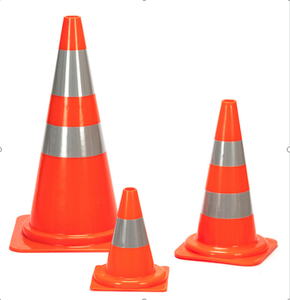 Reflector 1.2kgs 50cm 28*28cm Base Road Cono Safety PVC Traffic Cone Personalizado Naranja Rojo Conos de seguridad - Product Image 1