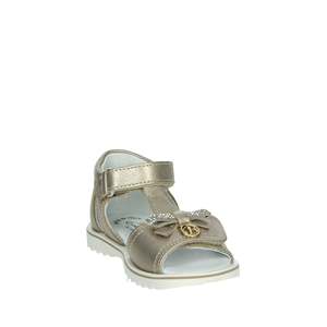 Sandalo da bambina Balducci CITA6980 in pelle bianca con cinturino a T e fibbia decorativa con strass, tacco decorativo, per uso casual - Product Image 5