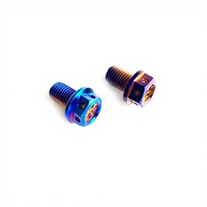Color Titanium End <b>Cap</b> Screws for Yamaha NMAX NVX155 XMAX300 PCX FORZA Rearview Mirror Mount - Product Image 5